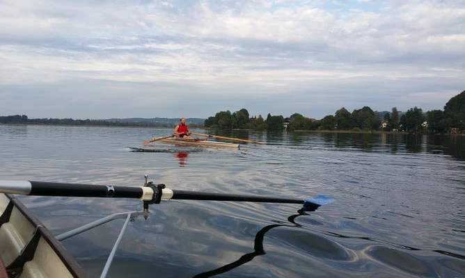 Ruderer auf dem Obertumersee