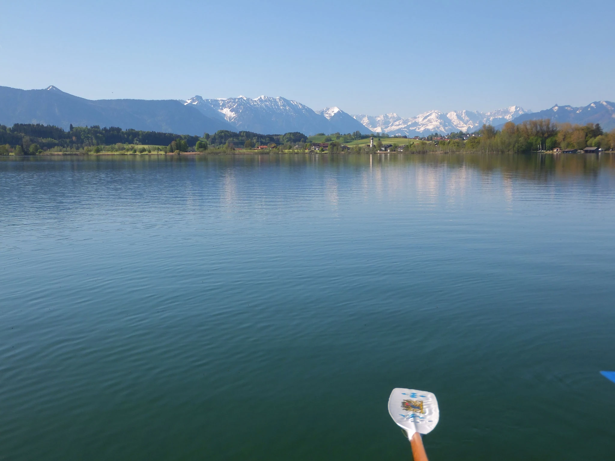 Riegee, im Hintergrud das Wettersteingebirge