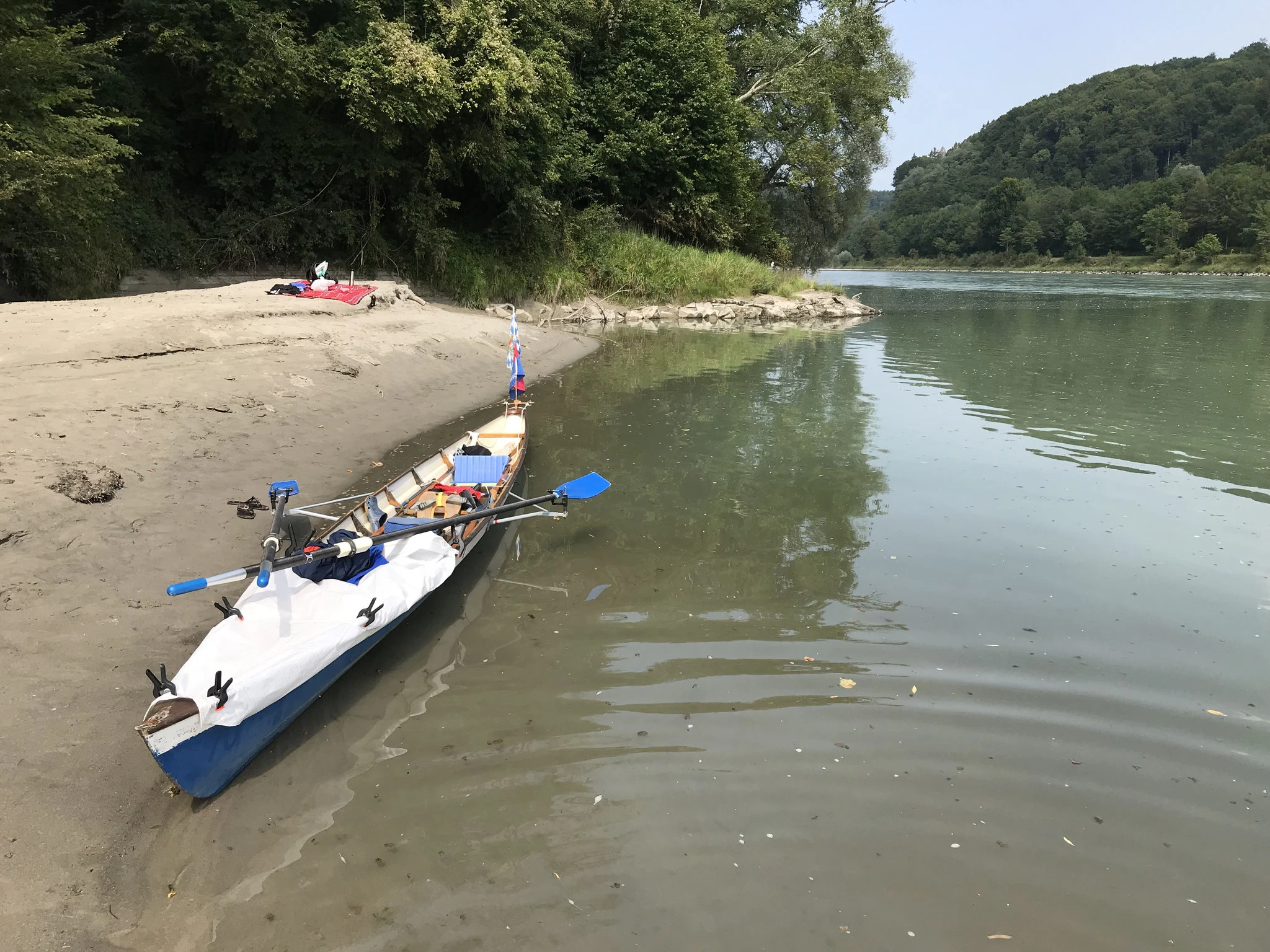 Sandbank unterhalb Tittmoning