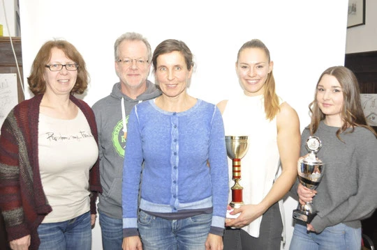 die neue Vorstandschaft vlnr, Andrea Darscheid, Burkhard Birker, Brigitte Bezold, Sonja Schlosser und Karina Sebald
