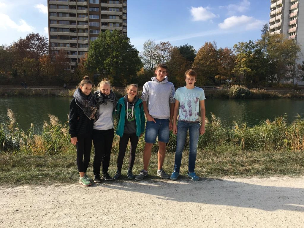 Mannschaft in Erlangen mit A. Herpich, K. Früh, L. Kerschl, S, Huber und J. Herpich