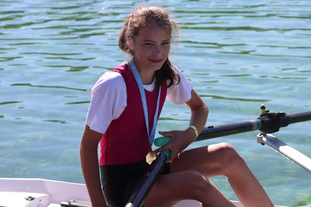 Nummer 3 in Deutschland, A. Herpich im Mädchen Einer Leichtgewicht 13 Jahre bei der Deutschen Schülermeisterschaft in München